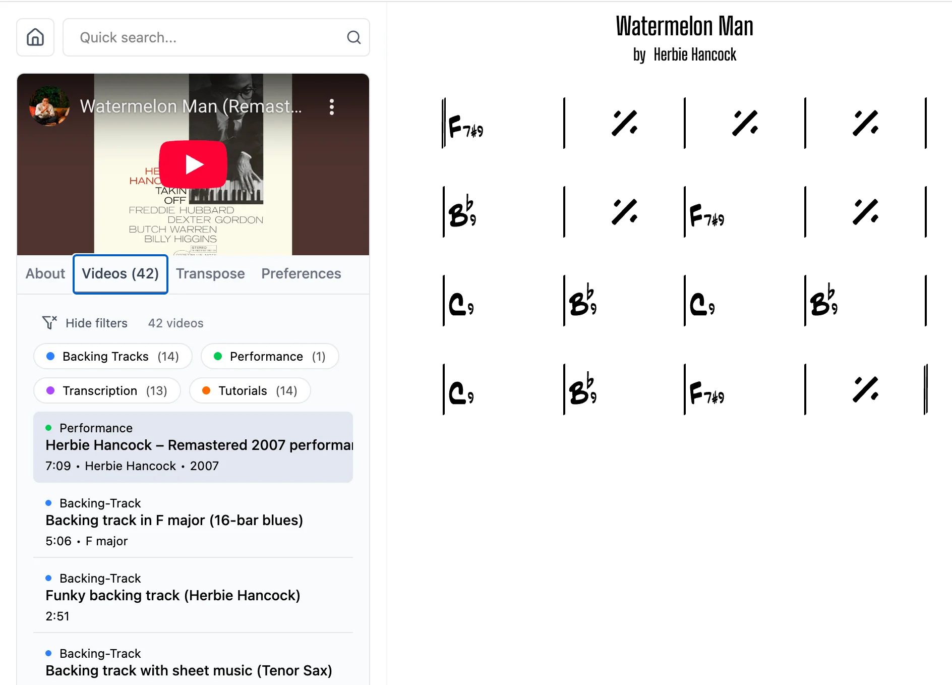 VideoFeatures.webp (Live on Stage und im Proberaum)
